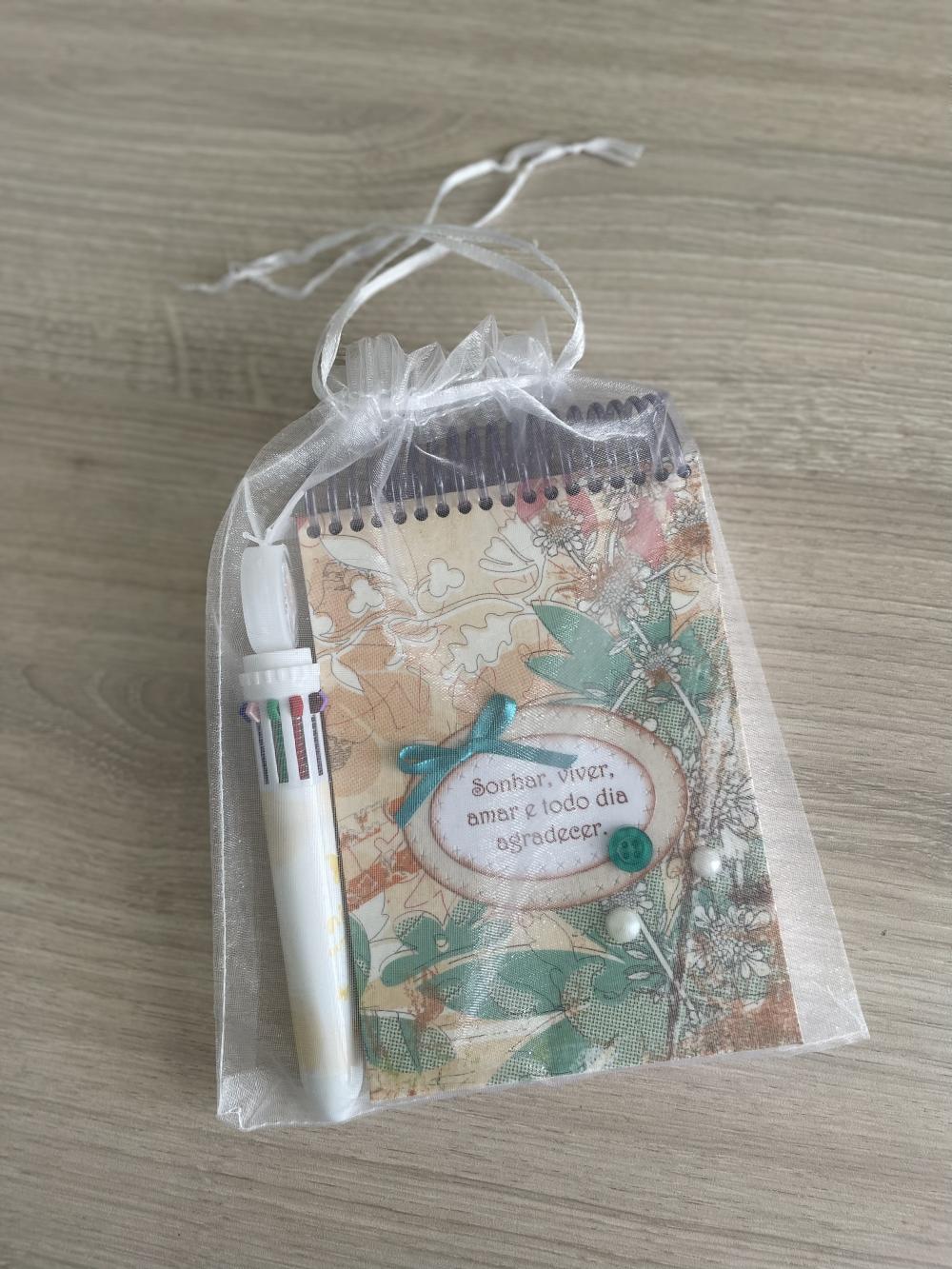 Bloco de Anotações + Caneta VENDIDO