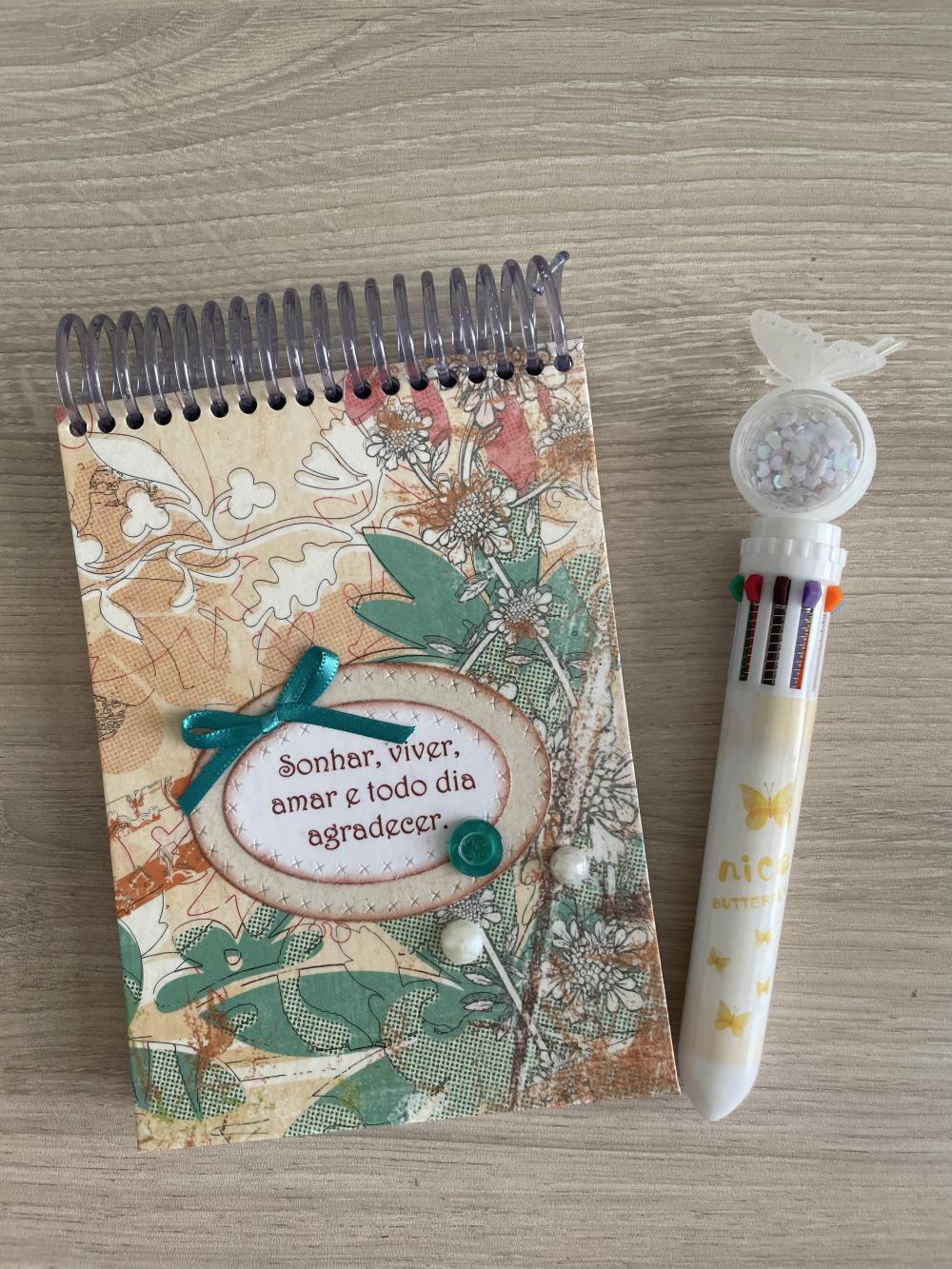 Bloco de Anotações + Caneta VENDIDO