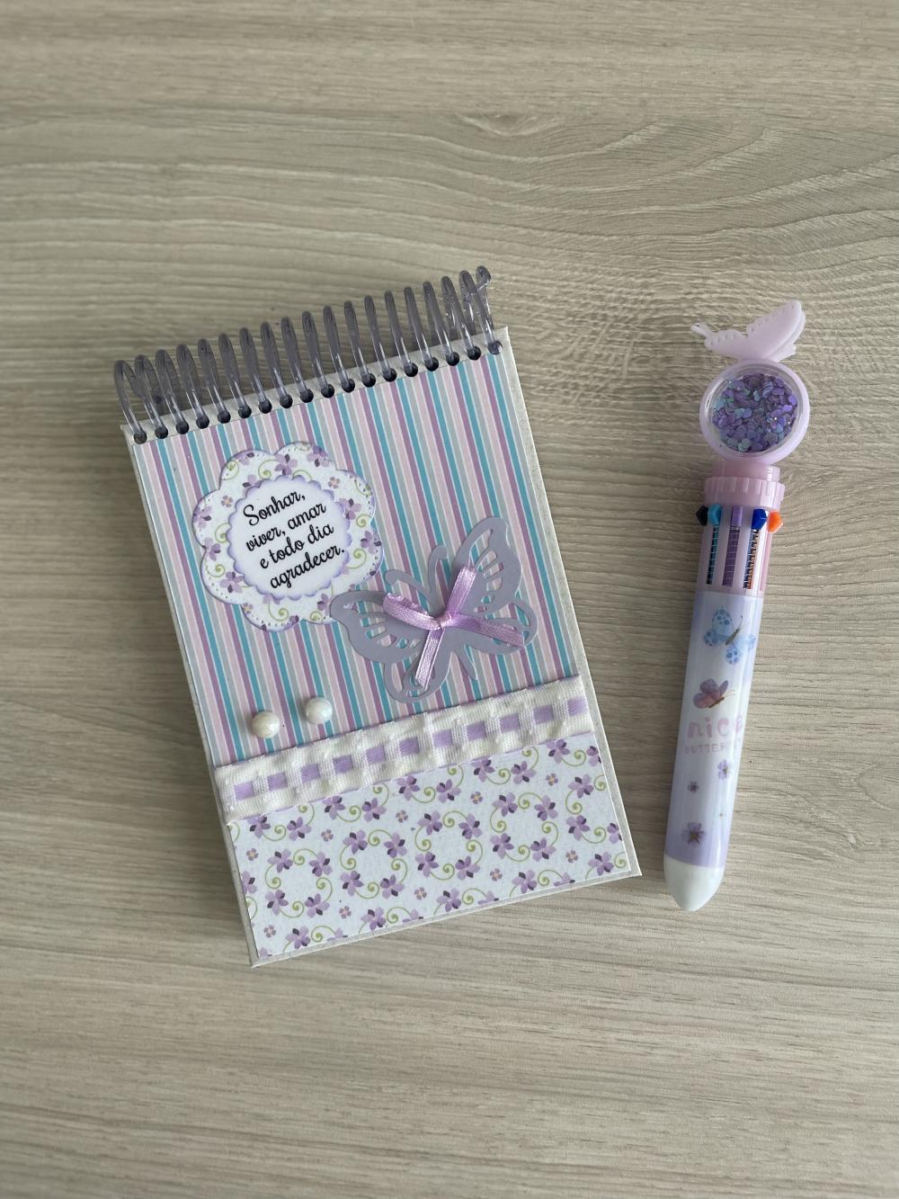 Bloco de Anotações + Caneta VENDIDO