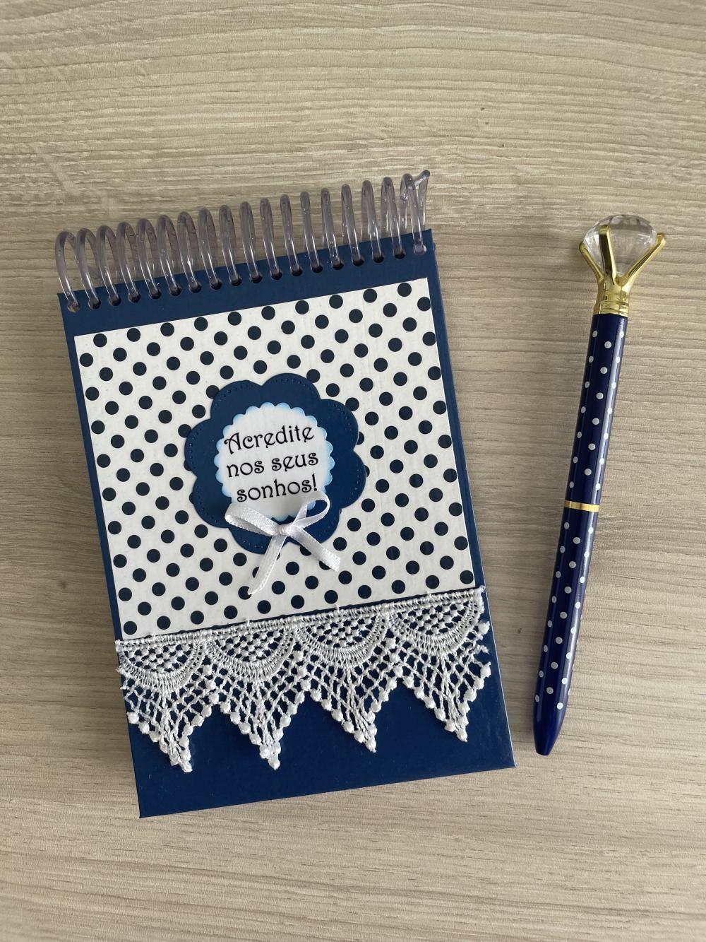 Bloco de Anotações + Caneta VENDIDO