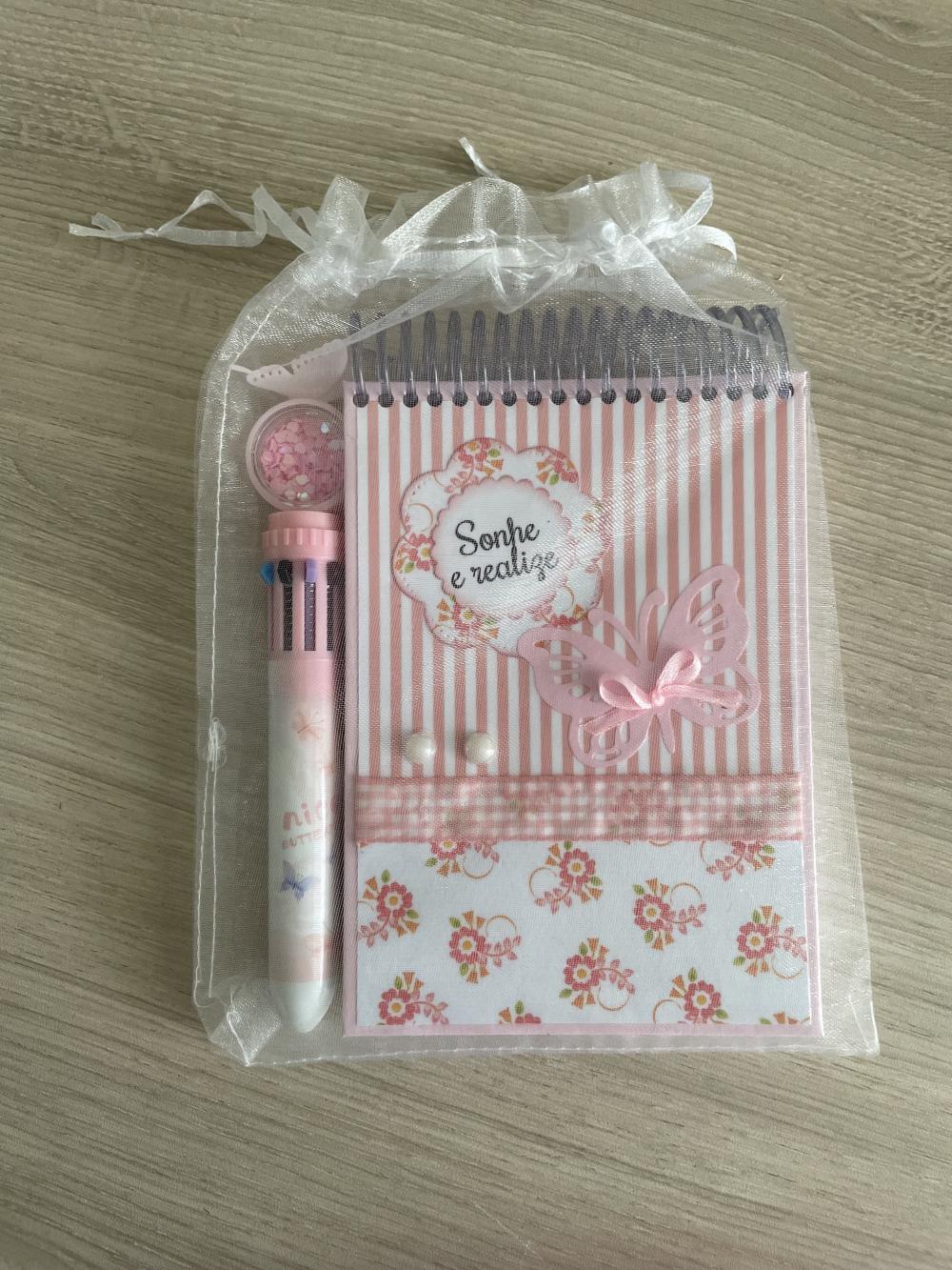 Bloco de Anotações + Caneta VENDIDO