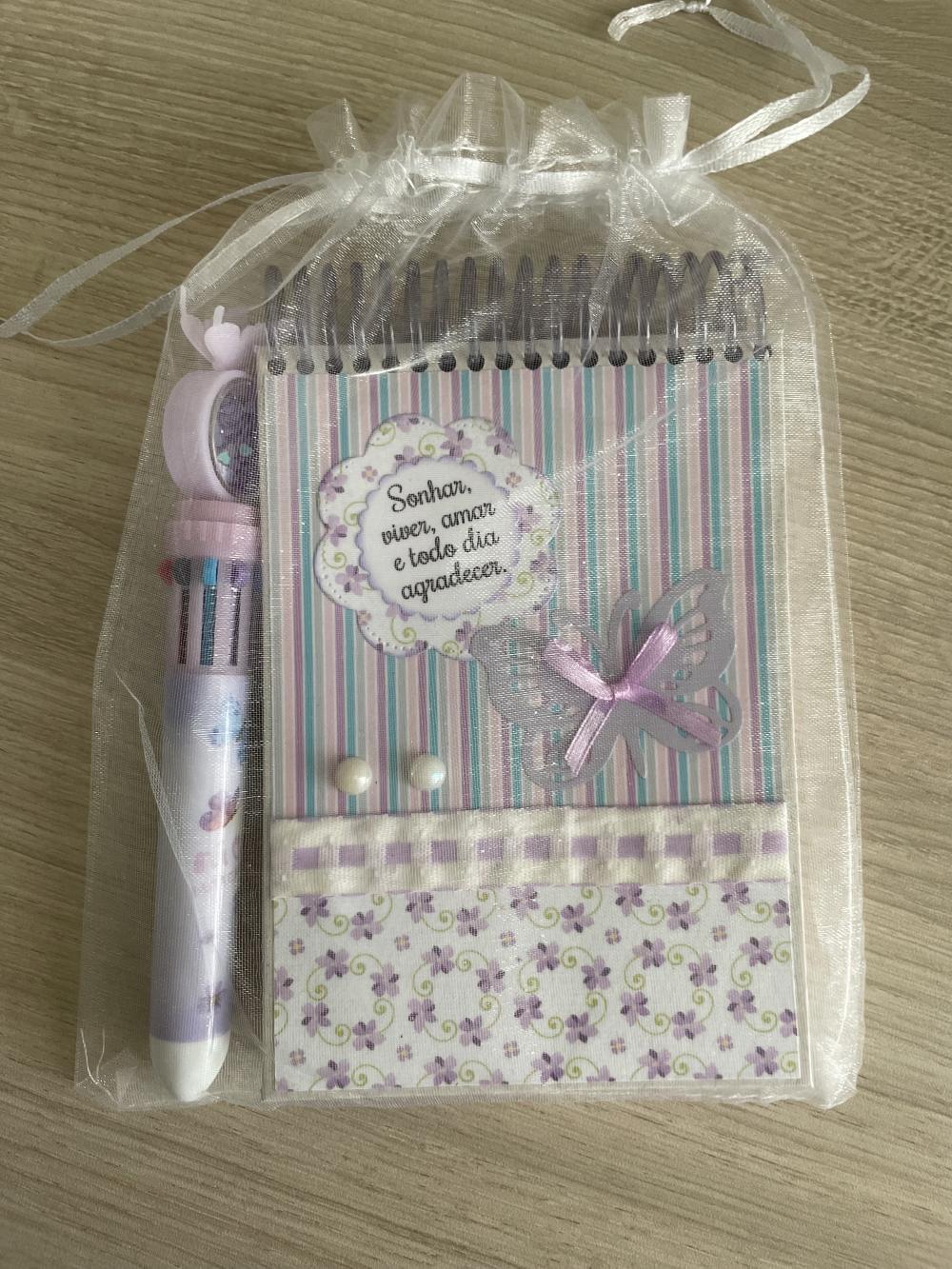 Bloco de Anotações + Caneta VENDIDO