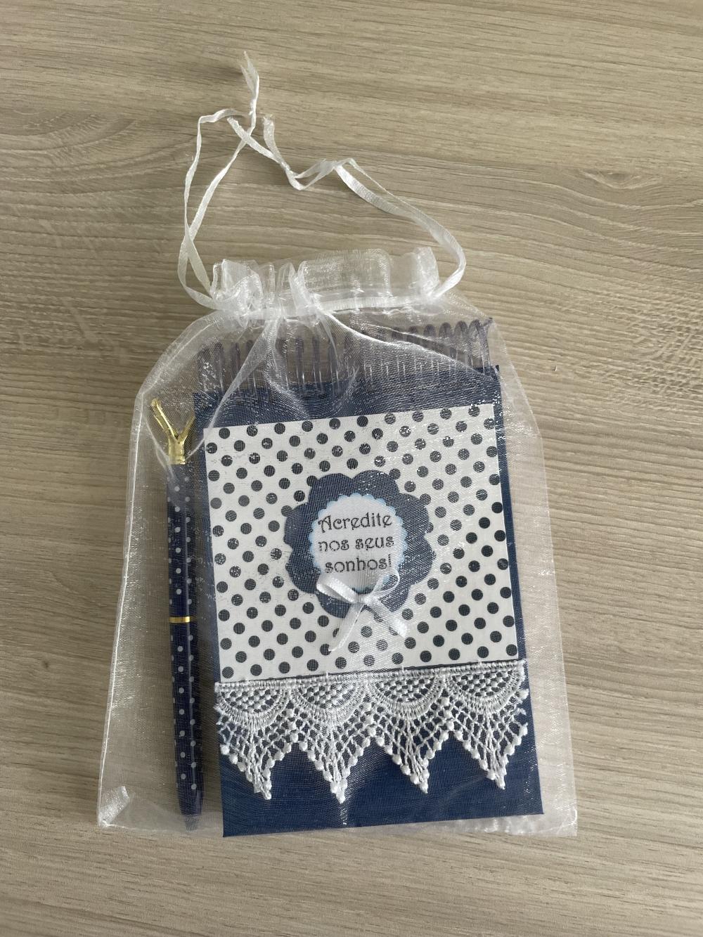 Bloco de Anotações + Caneta VENDIDO