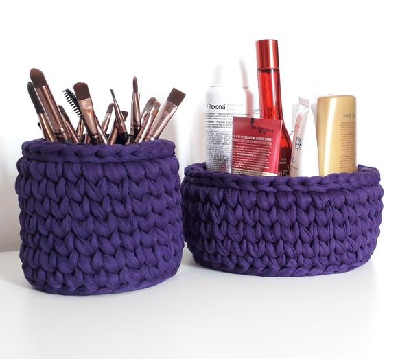 Cesto Organizador Multiuso 2 un , Roxo