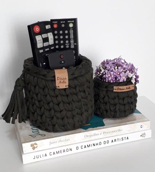 Kit Cestos Organizadores com 2un Verde Militar