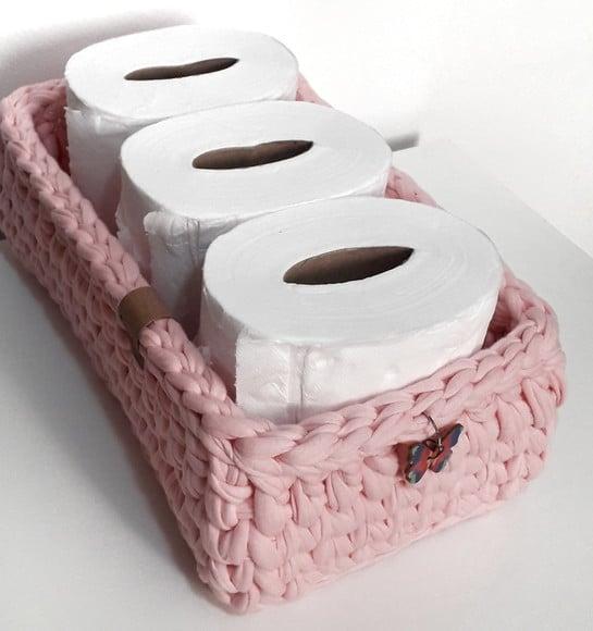 Kit organizador multiuso rosa detalhe borboleta 2 peças