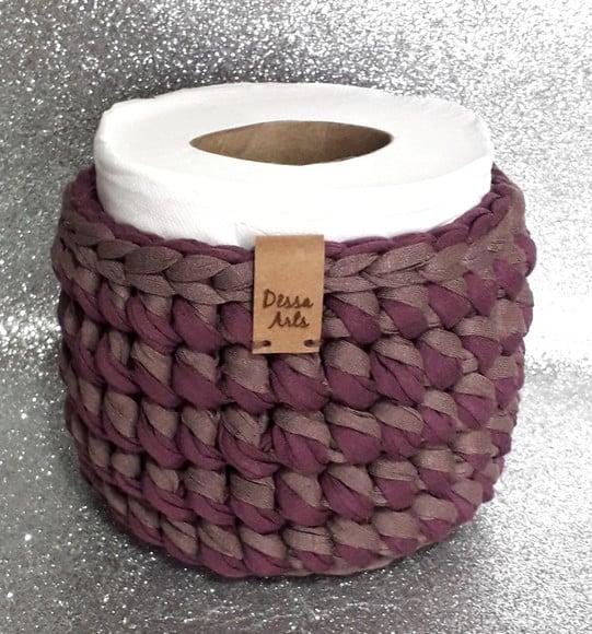 Kit 2 Peças Cestos Organizadores Tons de Roxo