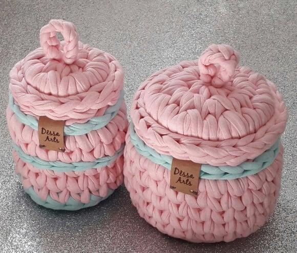 Kit Higiene de Bebê 3 Peças com Porta Fraldas Verde e Rosa
