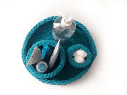 Kit Higiene Bebê Azul com 3 Peças