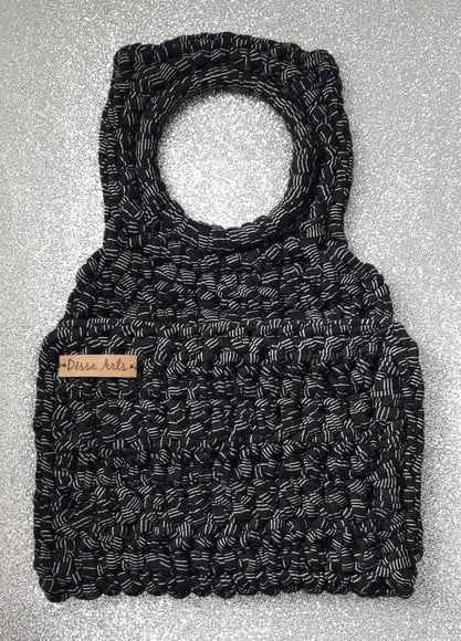 Lixeira para Carro ou Organizador para Pendurar Preto