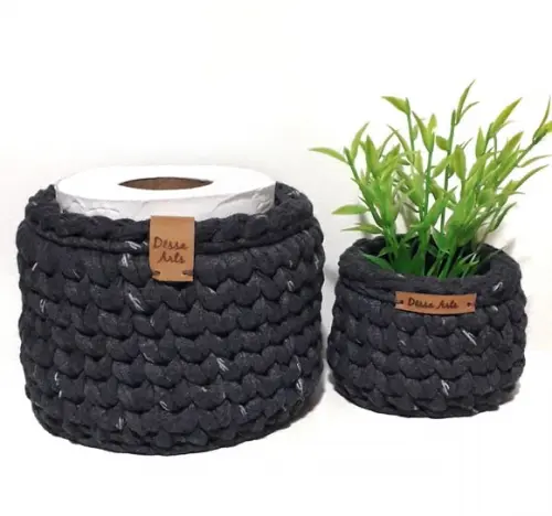 Organizador Cinza Chumbo Estampa Mini Cacto 2 un
