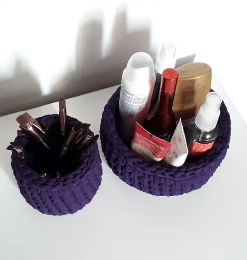 Cesto Organizador Multiuso 2 un , Roxo