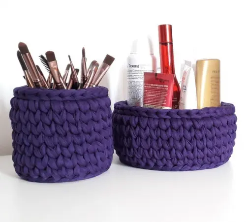 Cesto Organizador Multiuso 2 un , Roxo