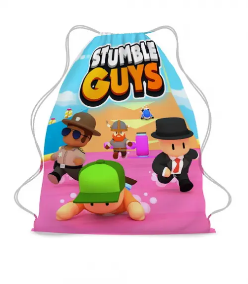 30 Lembrancinha Festa Sacochila Mochila Stumble Guys
