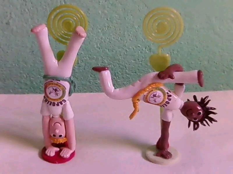 Porta recados capoeira Estrela Aurea biscuit