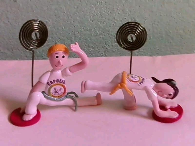 Porta recados capoeira Estrela Aurea biscuit