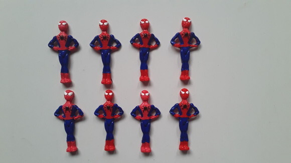 Apliques homem aranha em biscuit
