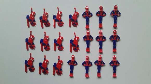 Apliques homem aranha em biscuit