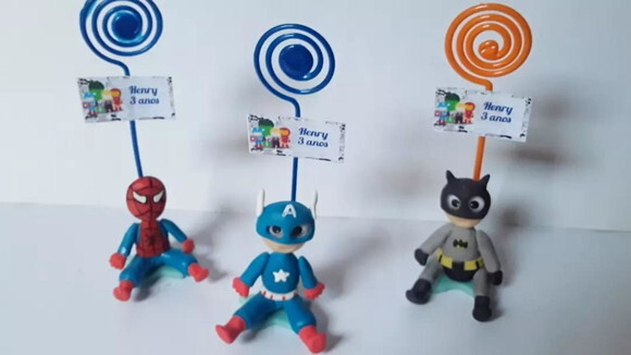 Apliques Porta Recados Liga da Justiça/vingadores Baby
