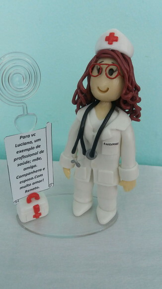 Bonecos profissões Super médico