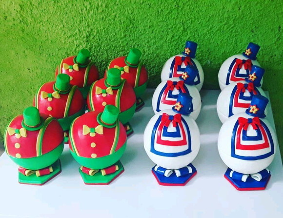 Centro de mesa porta doce Patati Patatá