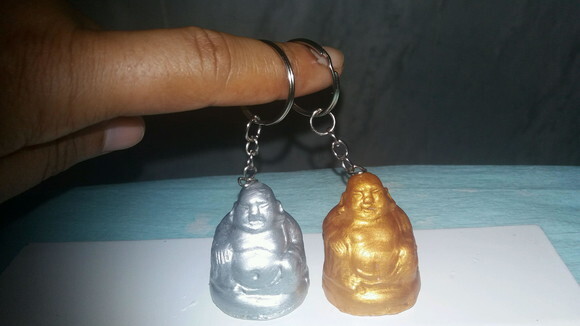 Chaveiro Buda em biscuit
