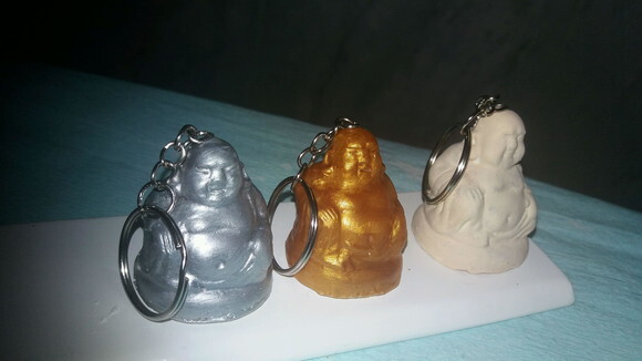 Chaveiro Buda em biscuit
