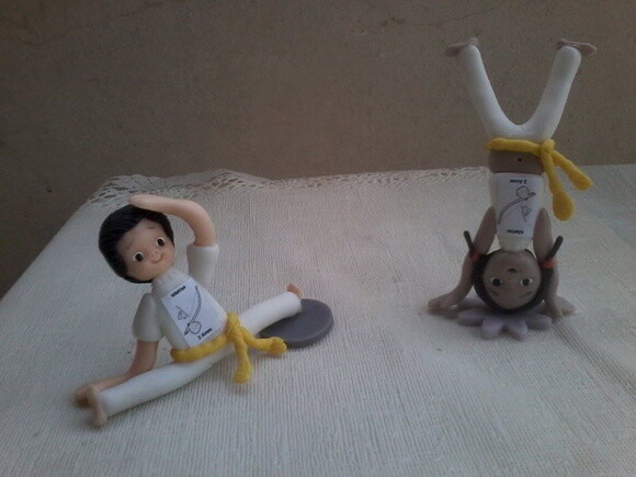 Enfeite de bolo/lembrancinha capoeira