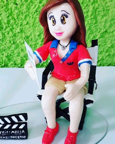 Enfeite de Mesa Porta Caneta Personalizado Atriz/ator/cinema
