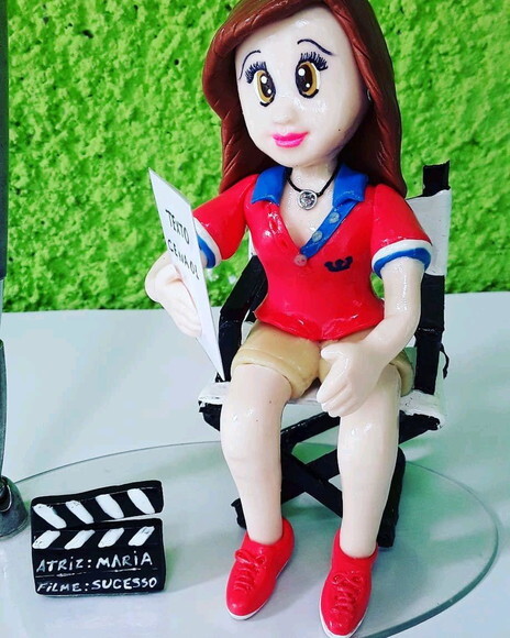 Enfeite de Mesa Porta Caneta Personalizado Atriz/ator/cinema