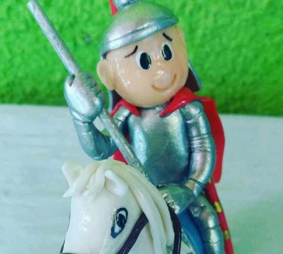 Enfeite de mesa/bolo são Jorge