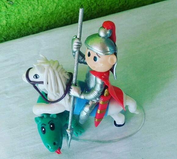 Enfeite de mesa/bolo são Jorge