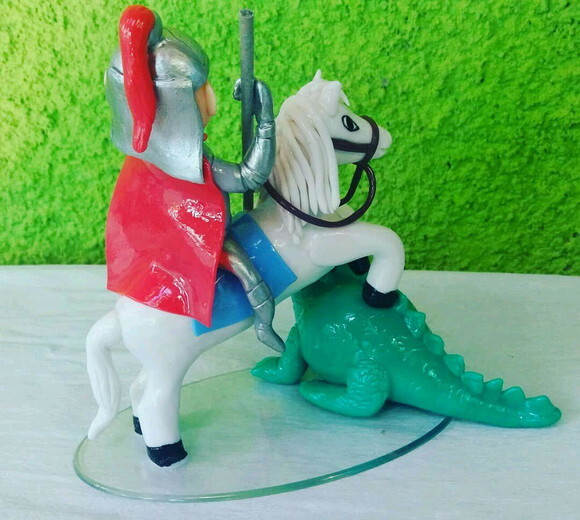 Enfeite de mesa/bolo são Jorge