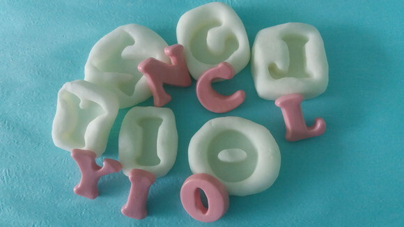 Forma de silicone Letra