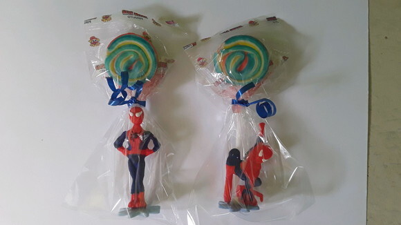 Lembrancinha Homem Aranha com Pirulito