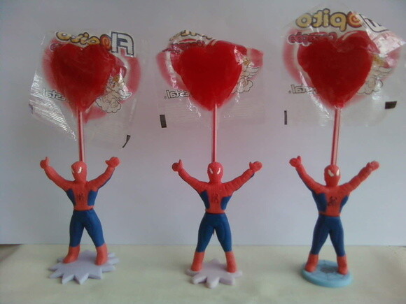Lembrancinha Homem Aranha com Pirulito