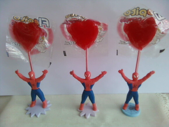 Lembrancinha Homem Aranha com Pirulito