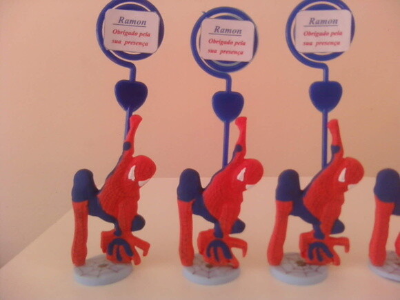 Lembrancinhas Homem Aranha com Tag