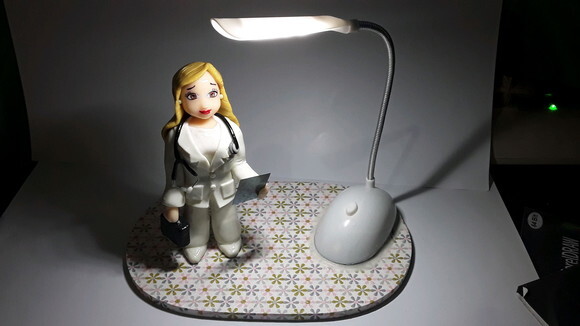 Luminária personalizada em biscuit e Mdf Medicina