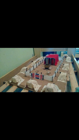 Maquete tabernáculo em biscuit e mdf
