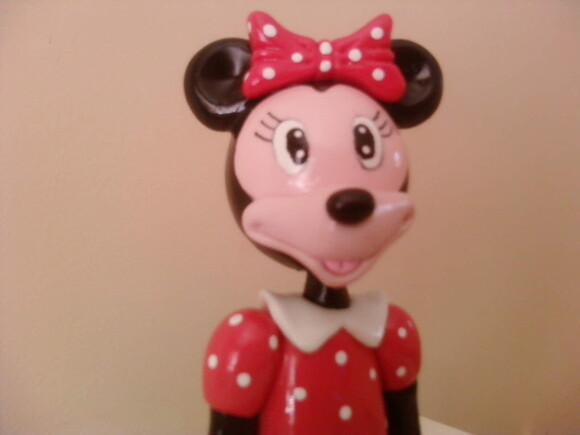 Mickey e Minnie Topo de bolo em Biscuit