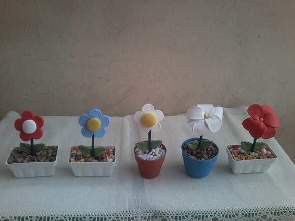 Mini vasos flores