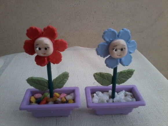 Mini vasos flores