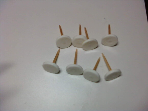 Peças p/ montar cabeça galinha pintinha