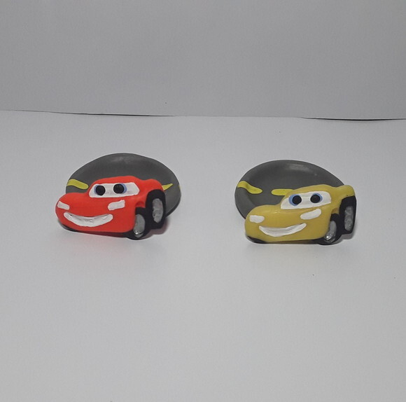 Porta Doces ou Brigadeiro Carros em Biscuit