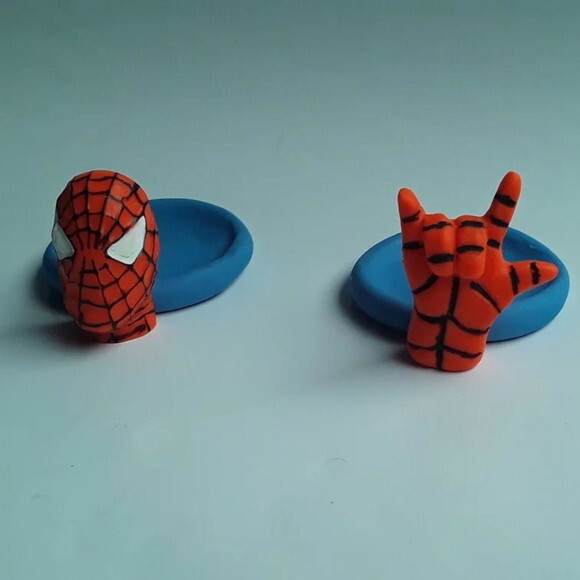 Porta Doces ou Brigadeiro Homem Aranha em Biscuit