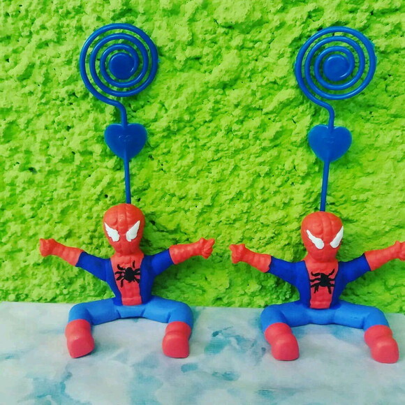 Porta recados em biscuit homem aranha