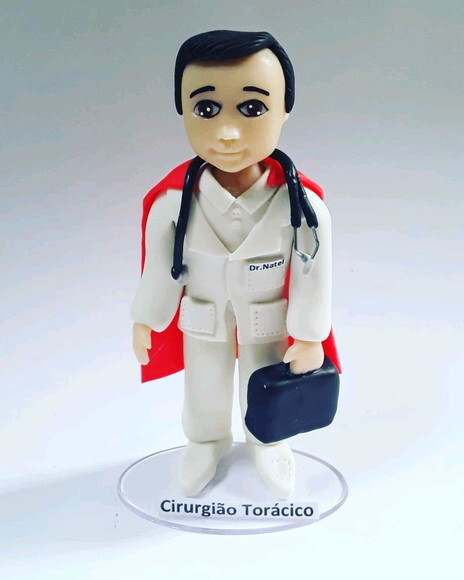 Super médico personalizado em biscuit