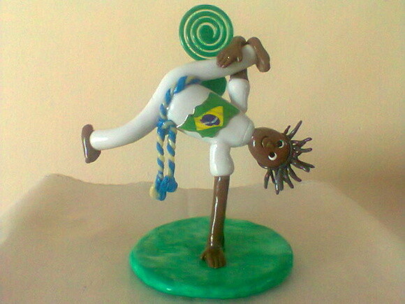 Topo de bolo capoeira