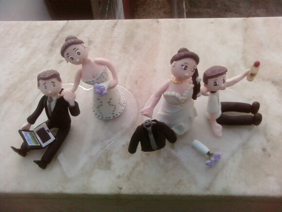 Topo de bolo casamento